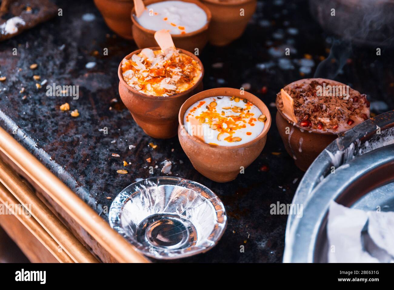 Indian popular drink Lassi (traditional Dahi yogurtbased drink) in