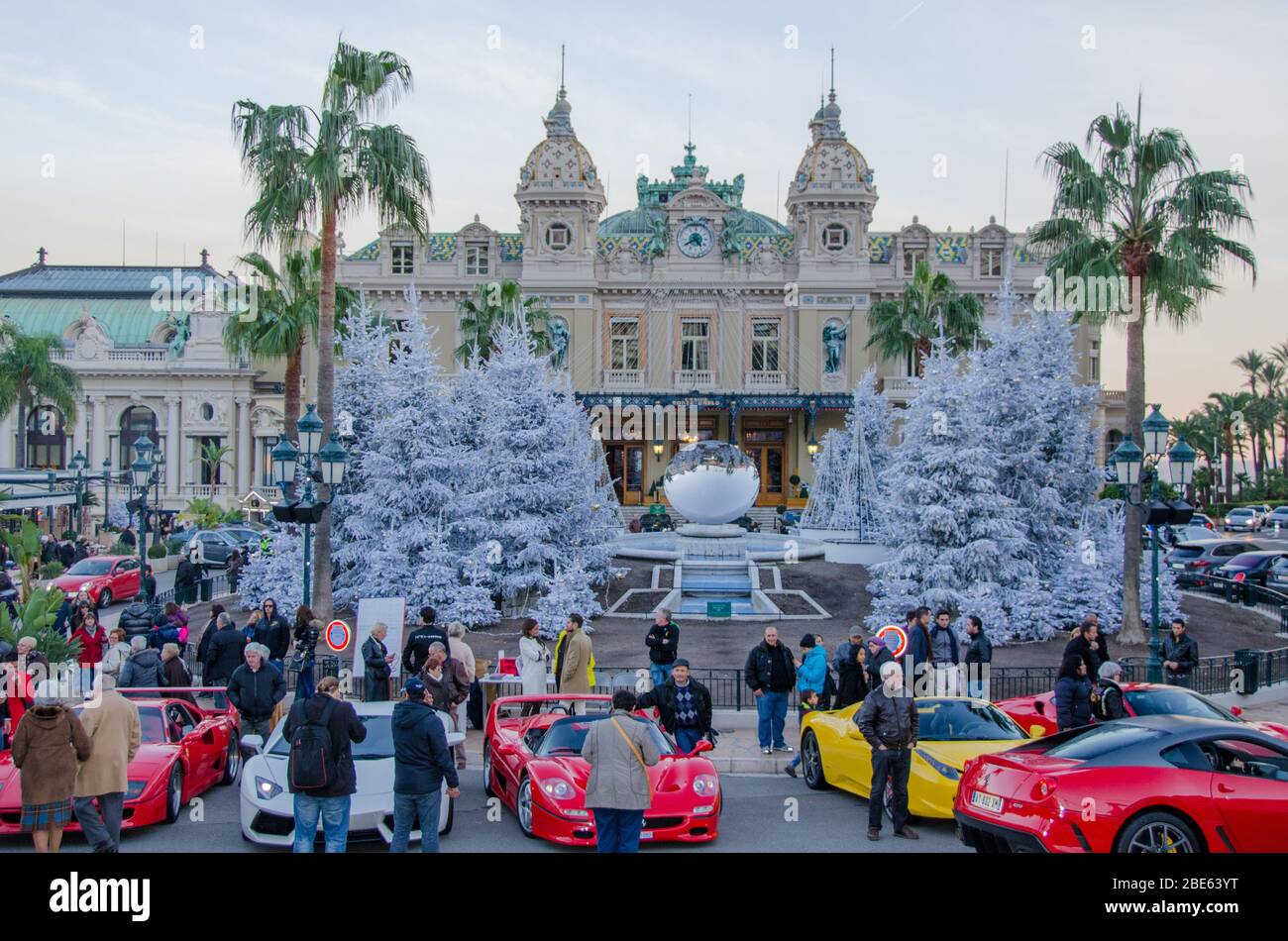 Monte Carlo Casino, Cafe de Paris & Hotel de Paris in Monte Carlo 2013. Stock Photo