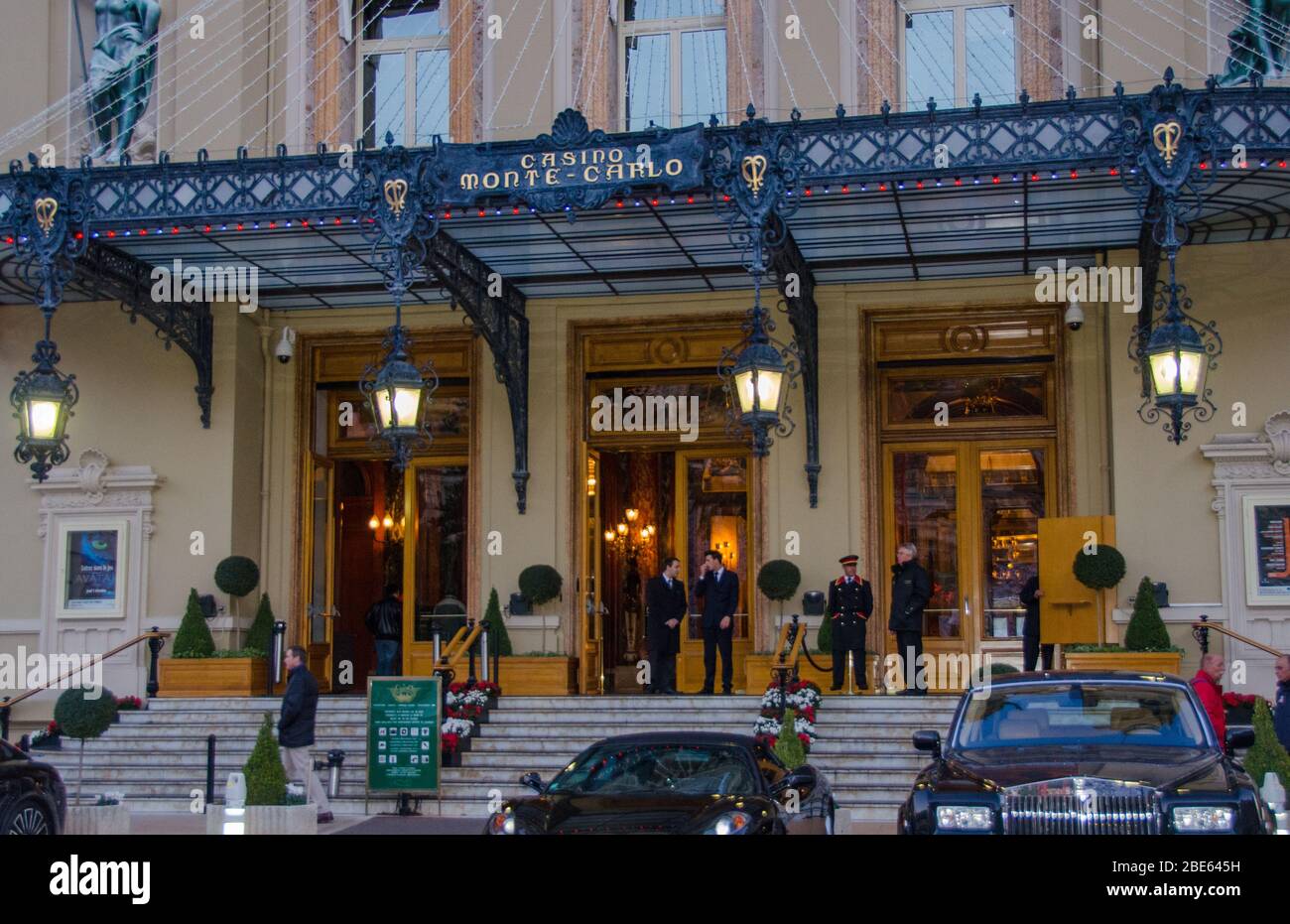 Monte Carlo Casino, Cafe de Paris & Hotel de Paris in Monte Carlo 2013. Stock Photo