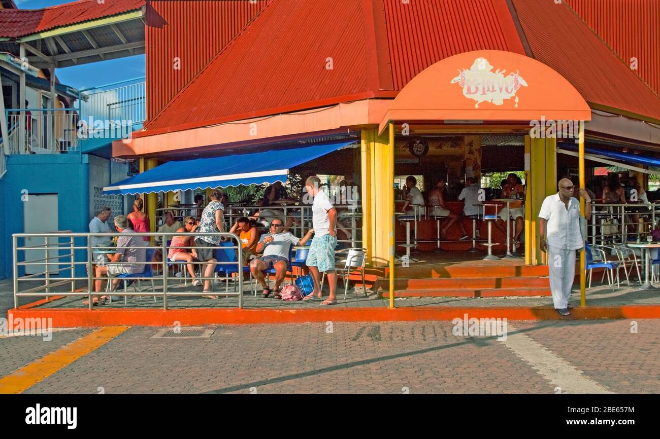 Antigua, St Johns, Bar, Pub, Antigua, Caribbean, West Indies Stock