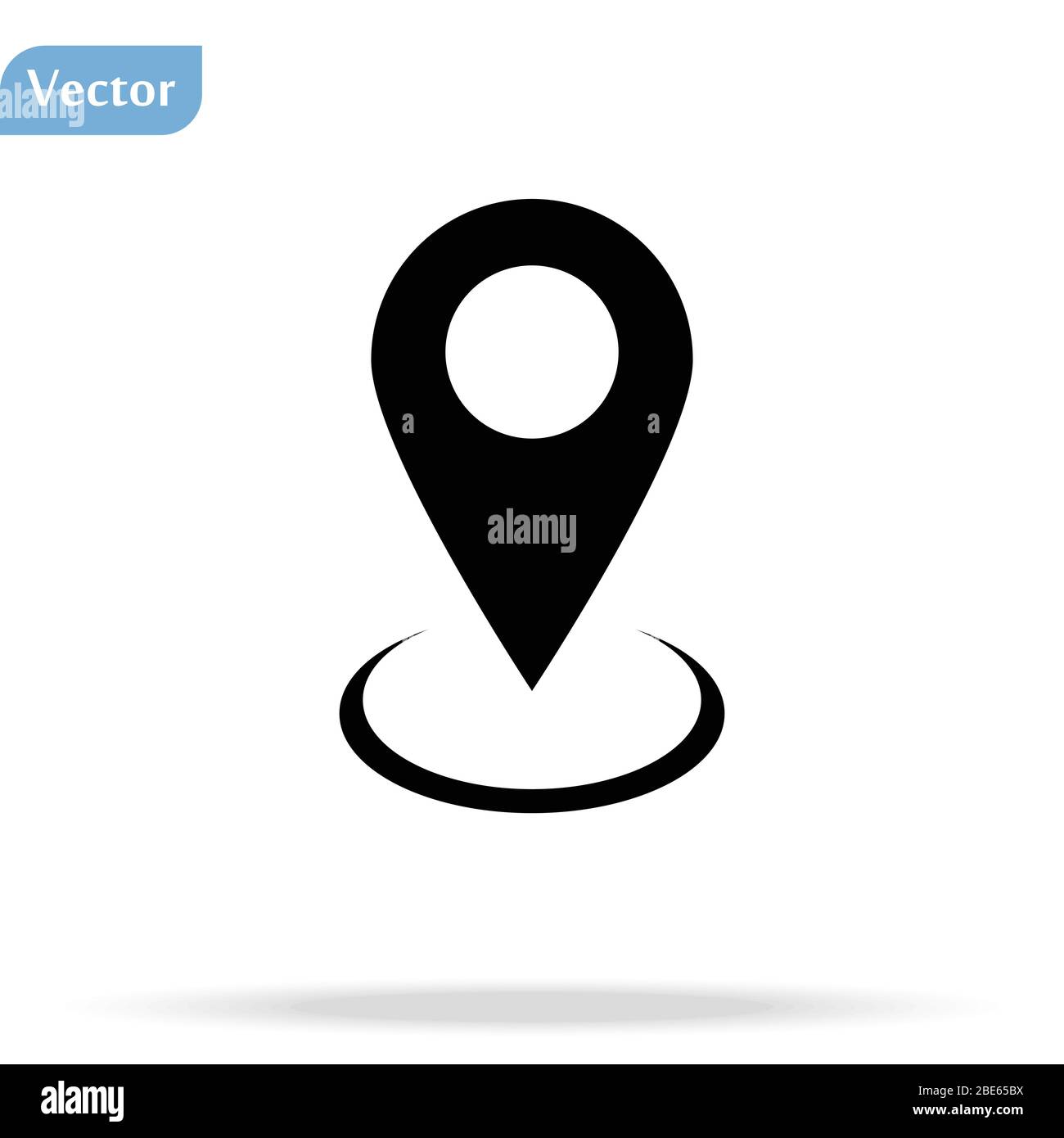 Map pointer icon. GPS location symbol. Flat design style. Vektor EPS 10 ...