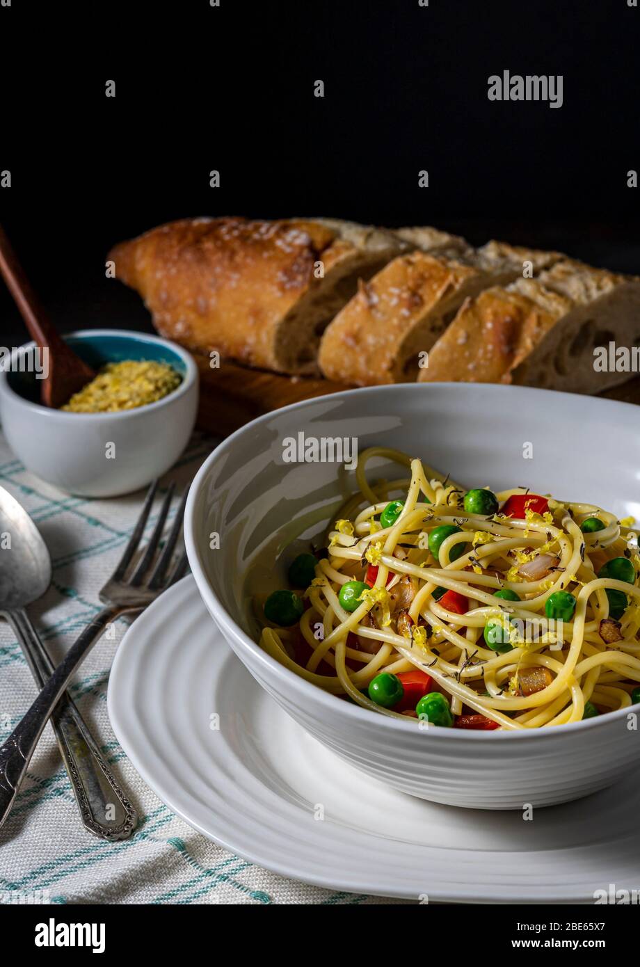 Vegan pasta bowl Stock Photo Alamy