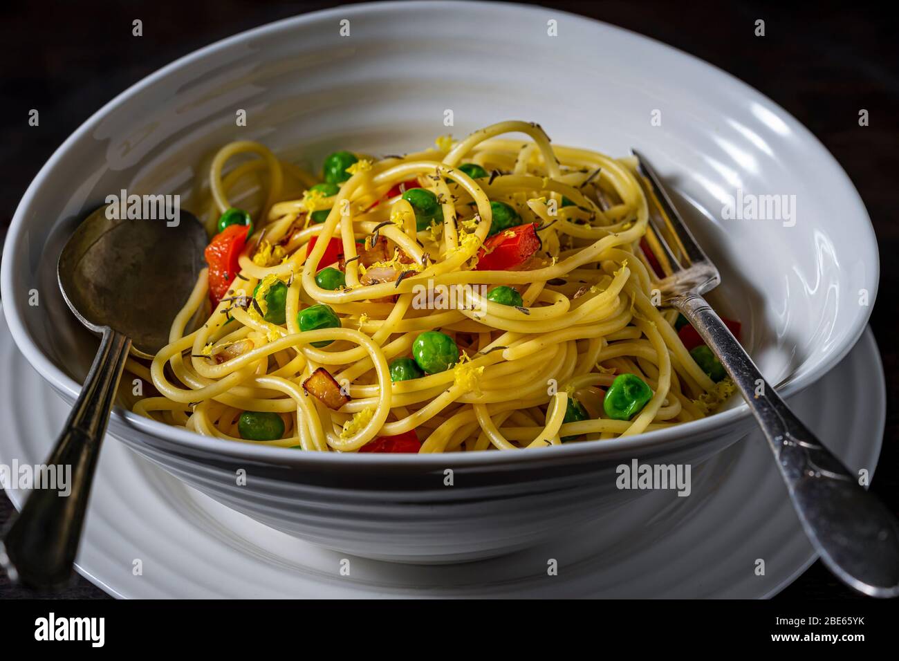 Vegan pasta bowl Stock Photo Alamy