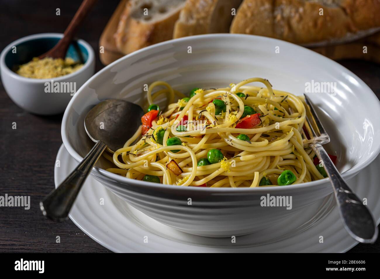 Vegan pasta bowl Stock Photo Alamy