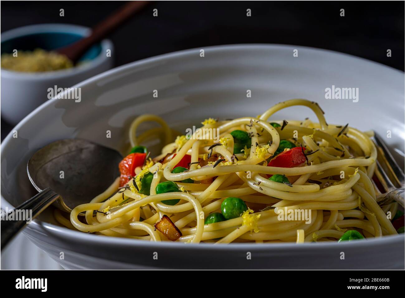 Vegan pasta bowl Stock Photo Alamy