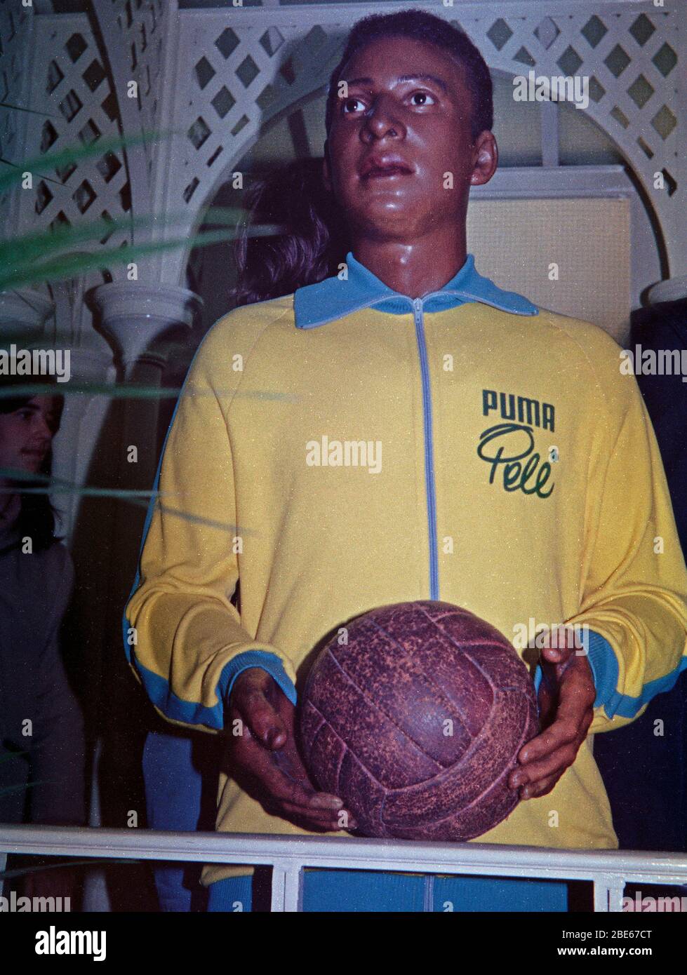 wax figure of Pele, football player of the seventies, April 1979, Madame Tussauds, London, England, Great Britain Stock Photo