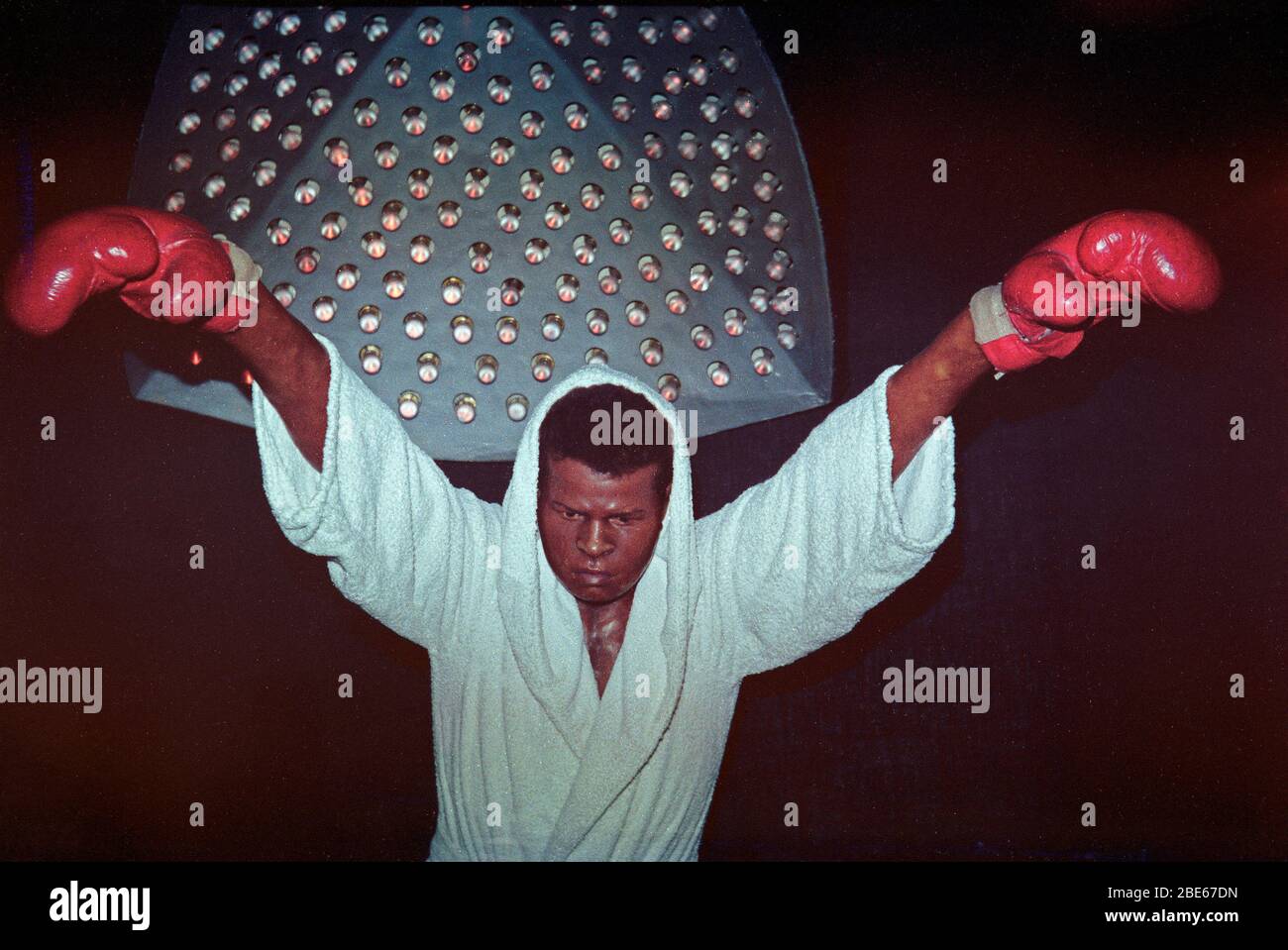 wax figure of Muhammad Ali, April 1979, Madame Tussauds, London, England, Great Britain Stock Photo