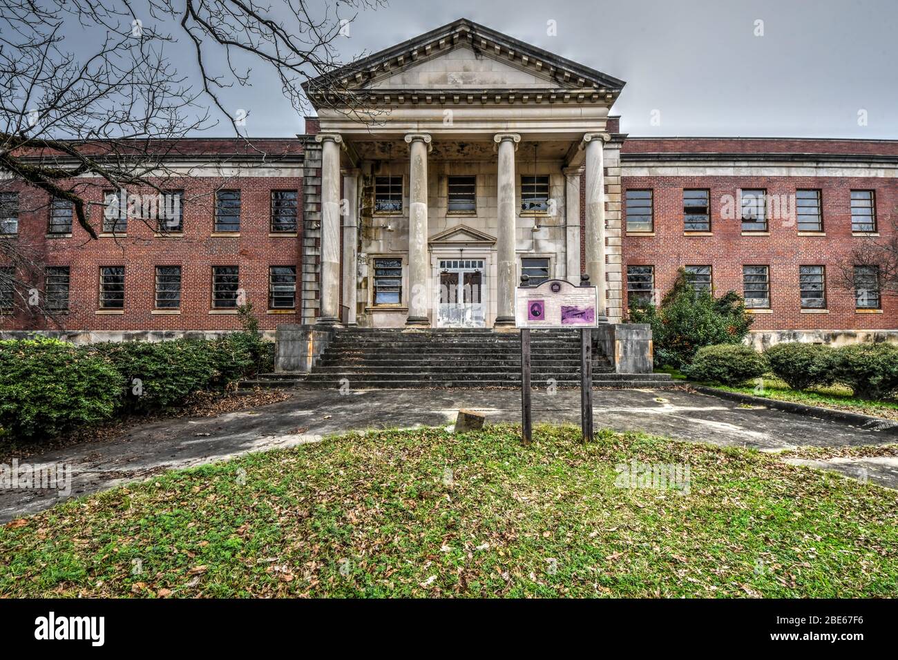 Abandoned Milledgeville Central State Hospital in Stock Photo