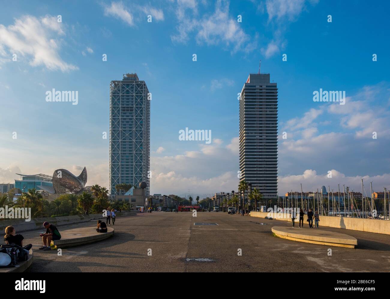 The architecture of Barcelona’s seafront Stock Photo Alamy