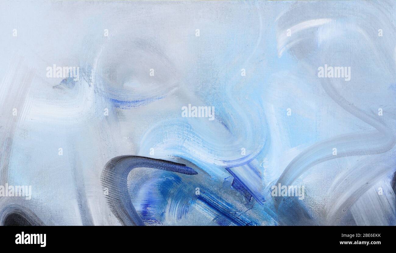 Abstract cloud formations created in oils, minimal primary pallet ...