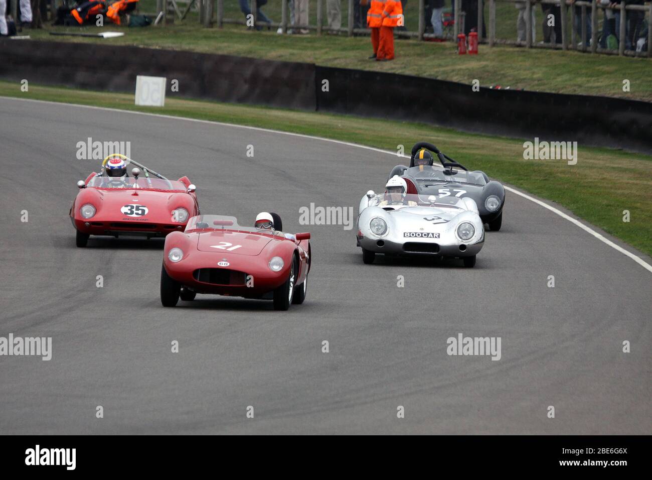 Stirling Moss, 1957 - 1958 OSCA FS 372 Morelli Spider No 21, Goodwood Revival, Goodwood Motor Circuit, West Sussex, UK, 18 September 2009, Photo by Ri Stock Photo