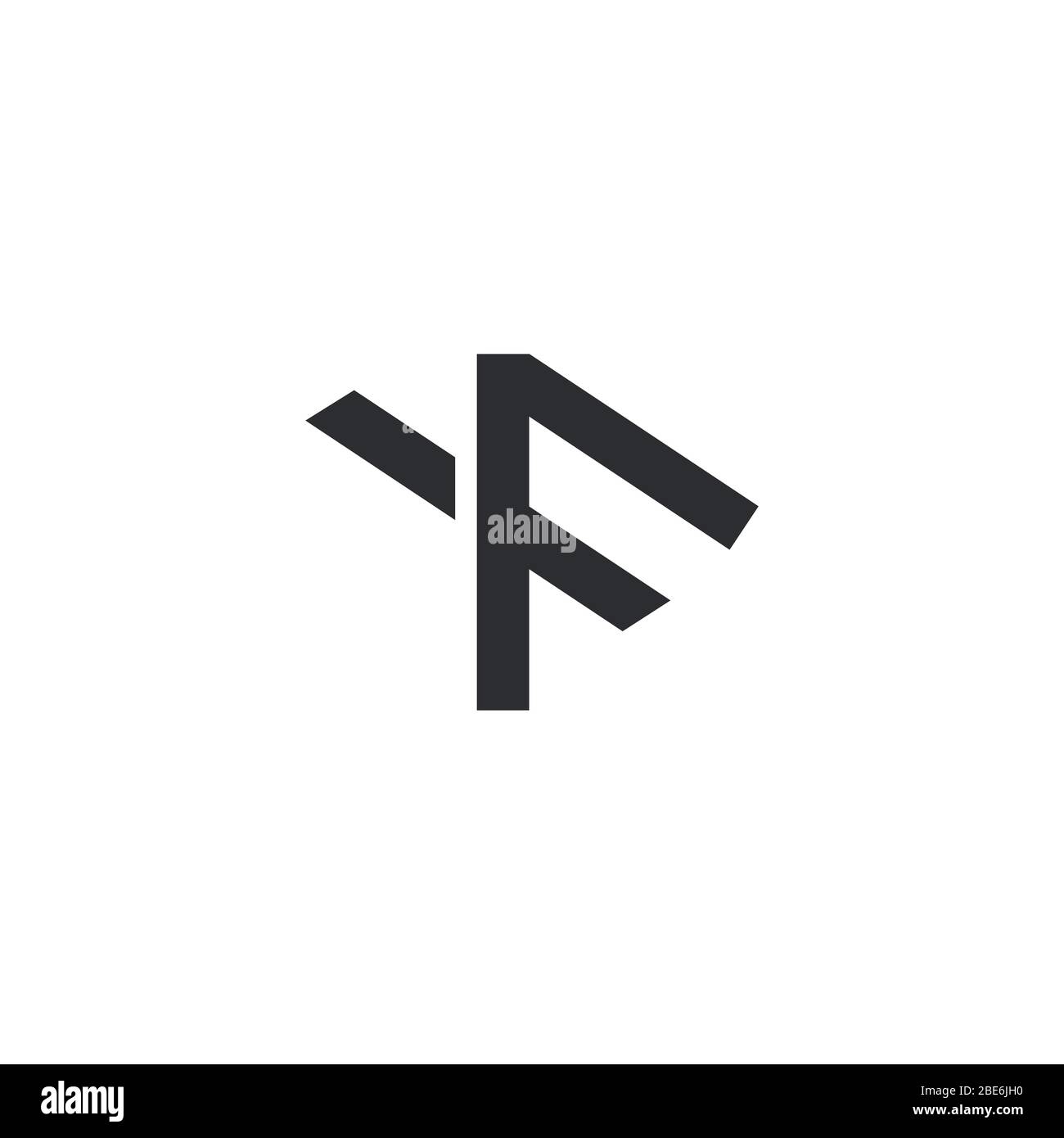 Initial letter fy logo or yf logo vector design template Stock Vector