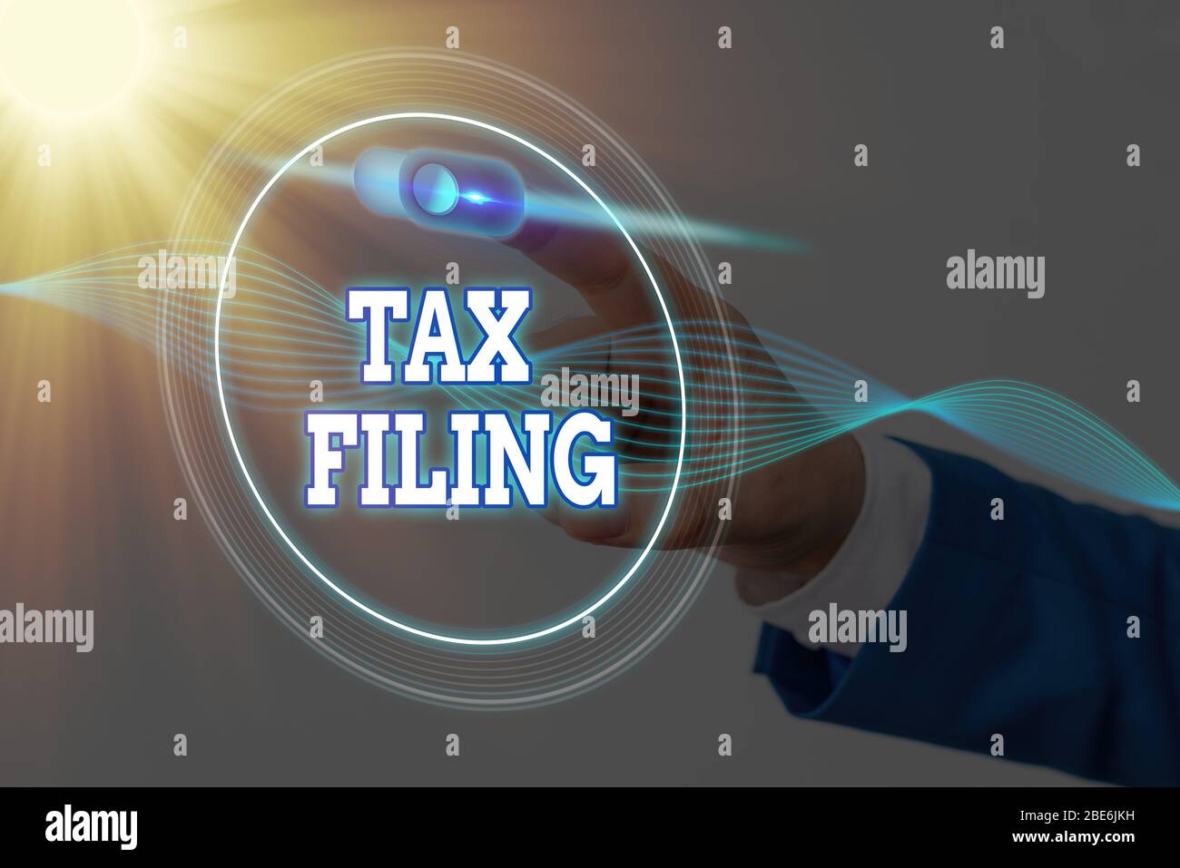 Handwriting text writing Tax Filing. Conceptual photo Submitting ...