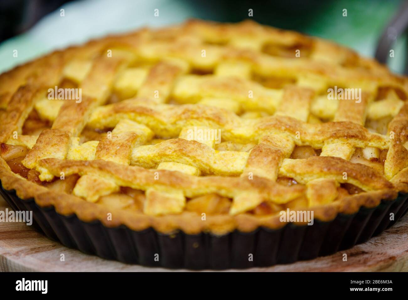 Home-made apple pie Stock Photo