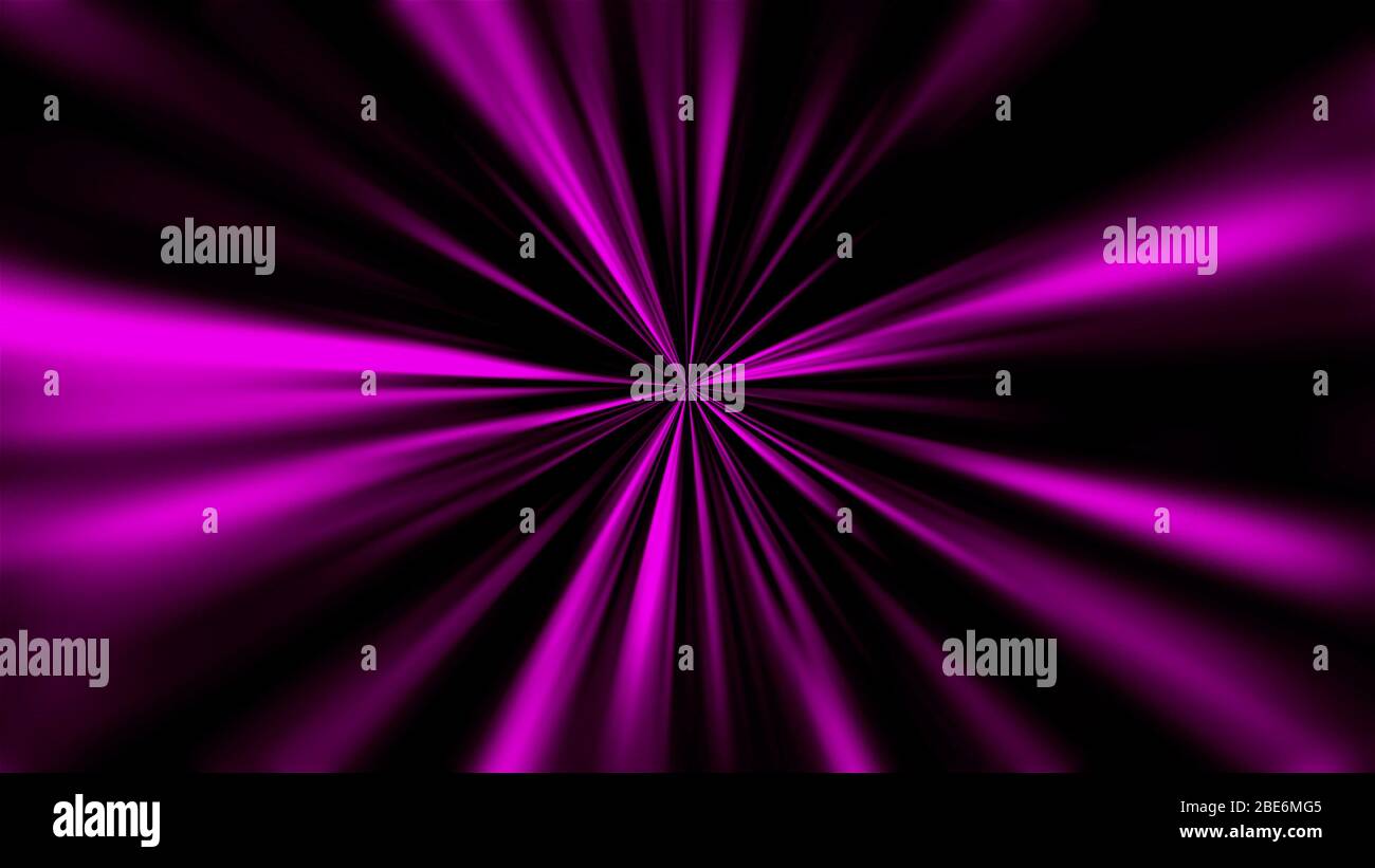 Radial blurred rays, computer generated. 3d glowing background Stock ...
