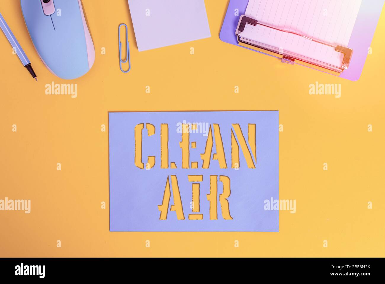 Conceptual Hand Writing Showing Clean Air Concept Meaning Air That Has No Harmful Levels Of Dirt And Chemicals In It Clipboard Paper Sheet Mouse Penc Stock Photo Alamy
