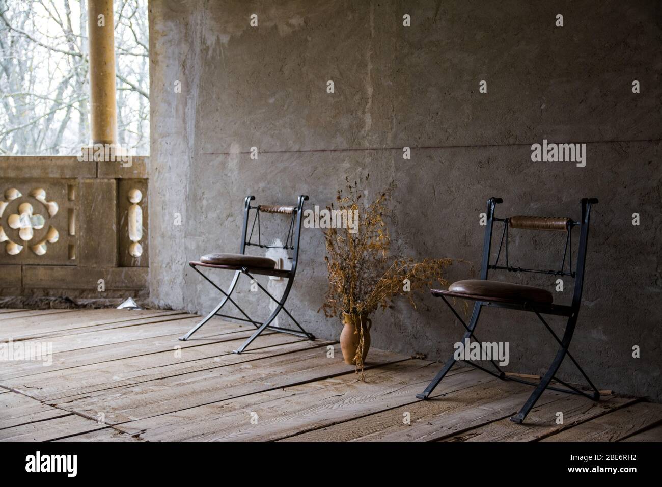 Two empty chairs Stock Photo
