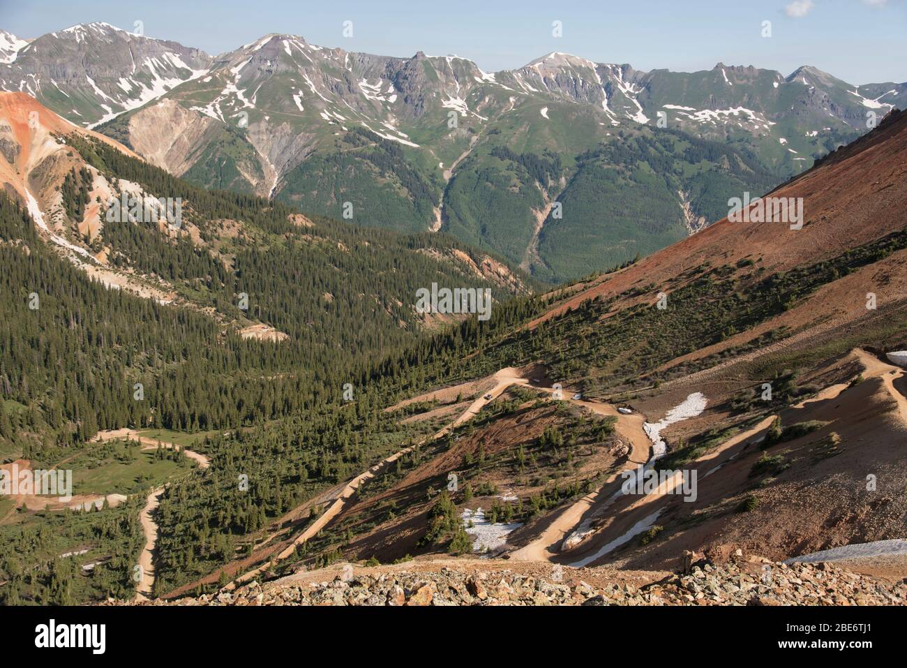 Dirt road along Corkscrew Pass, Colorado, USA Stock Photo Alamy