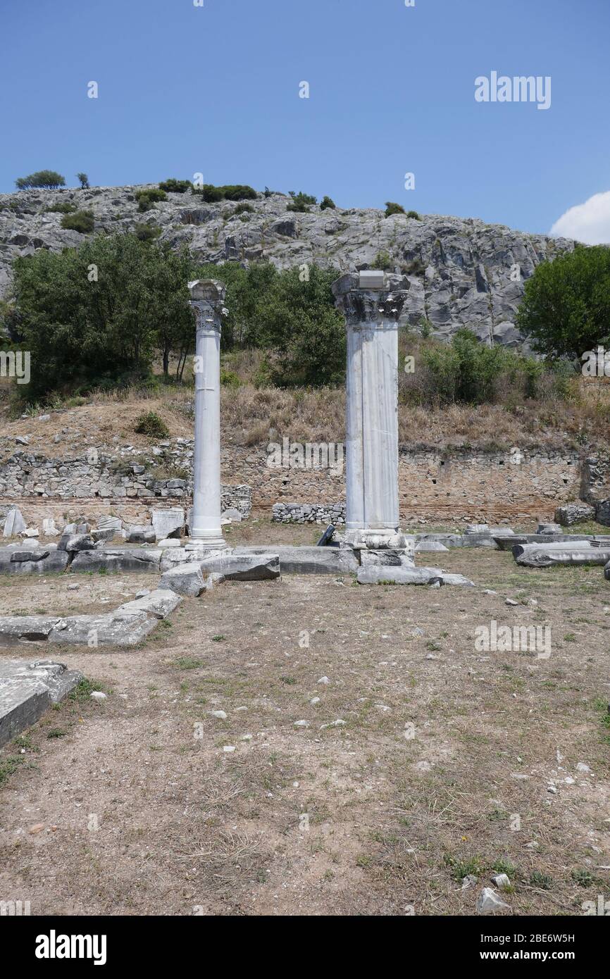 Archaeological Site of Phillipi Stock Photo - Alamy