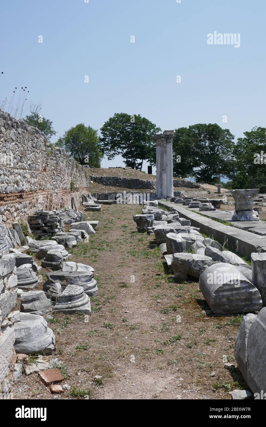 Archaeological Site of Phillipi Stock Photo - Alamy
