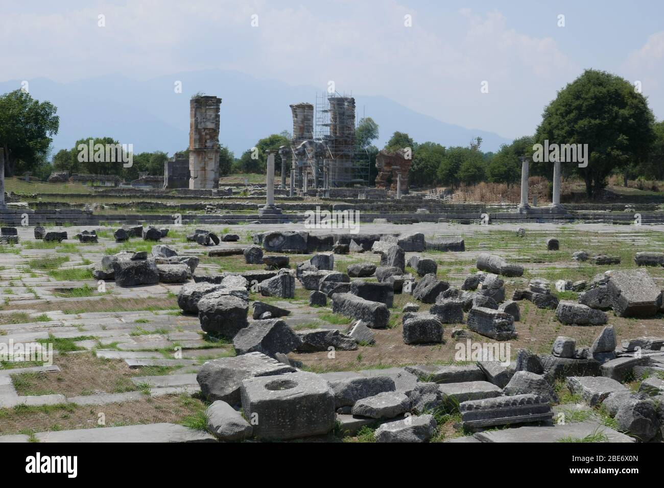 Archaeological Site of Phillipi Stock Photo - Alamy
