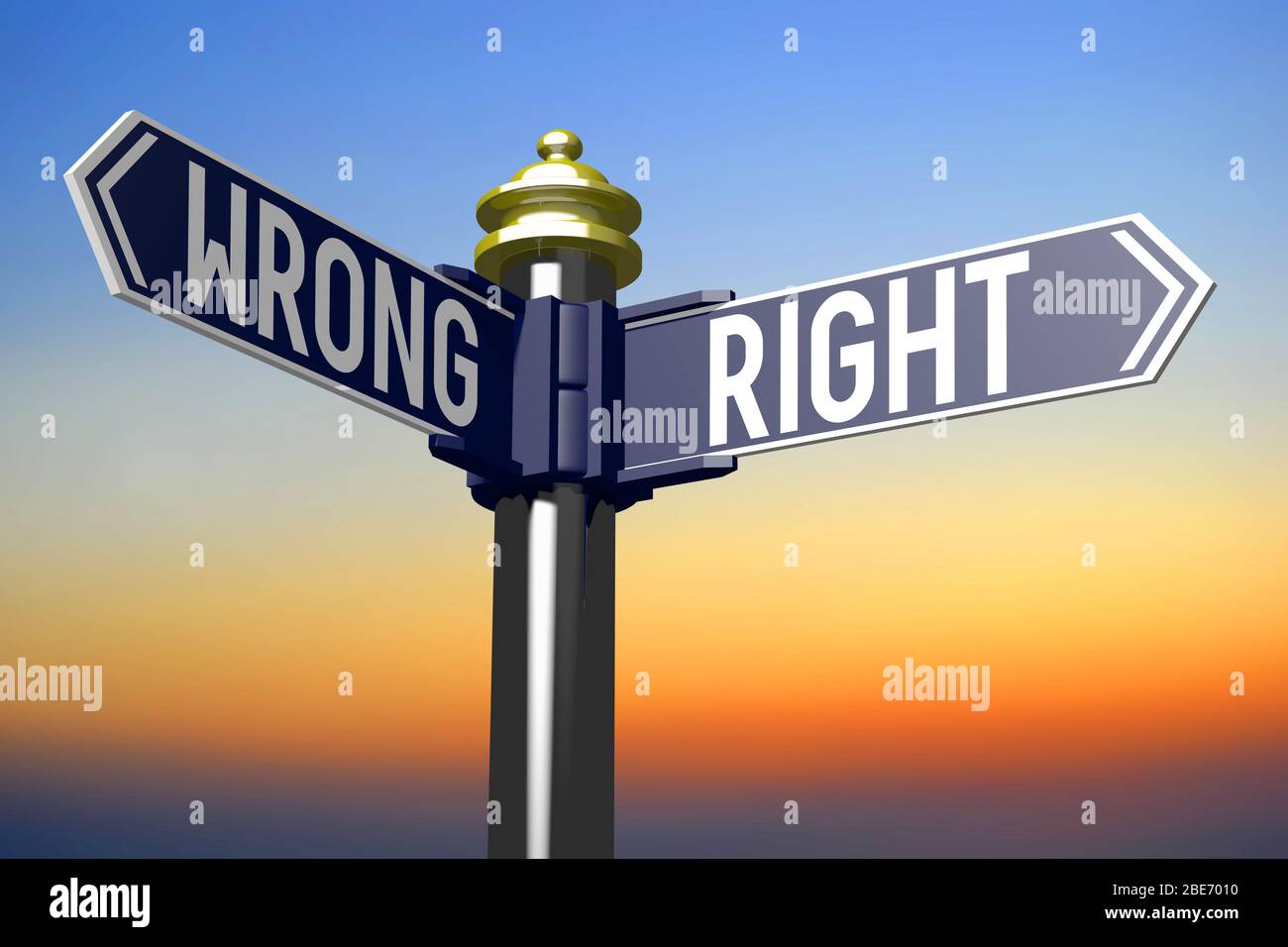 Wrong road sign words hi-res stock photography and images - Alamy