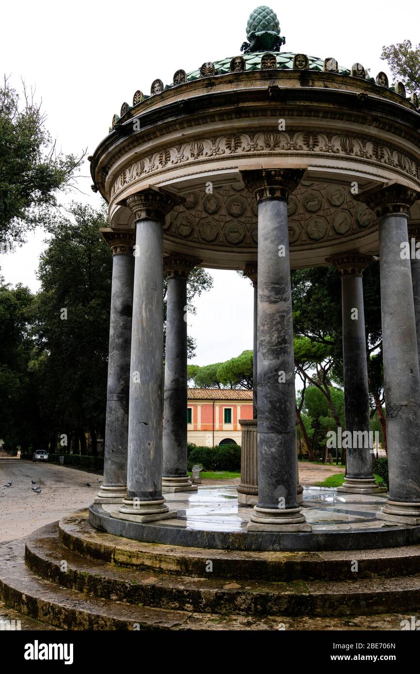 Temple of Diana, Villa Images of Rome, Italy during the
