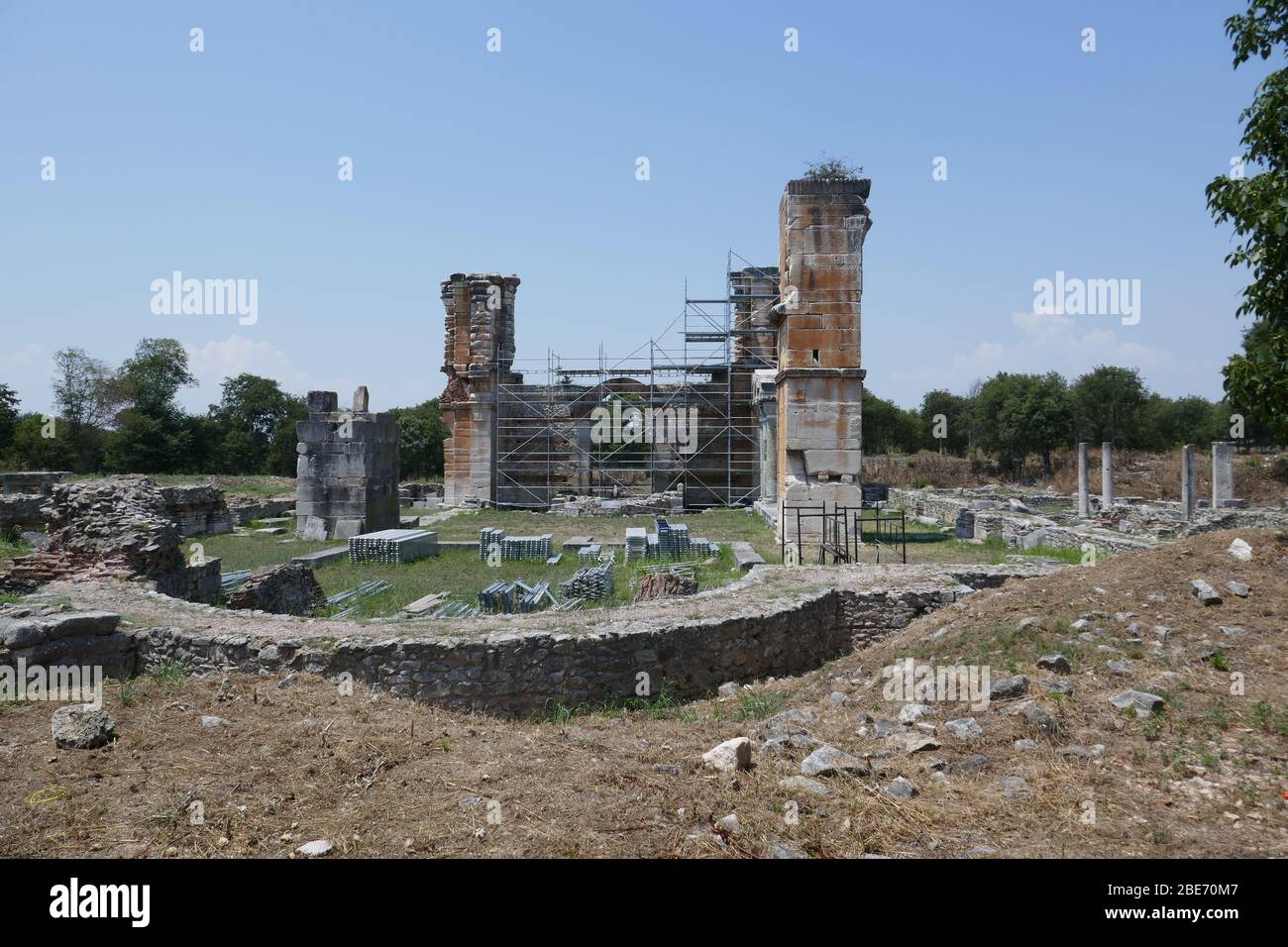 Archaeological Site of Phillipi Stock Photo - Alamy