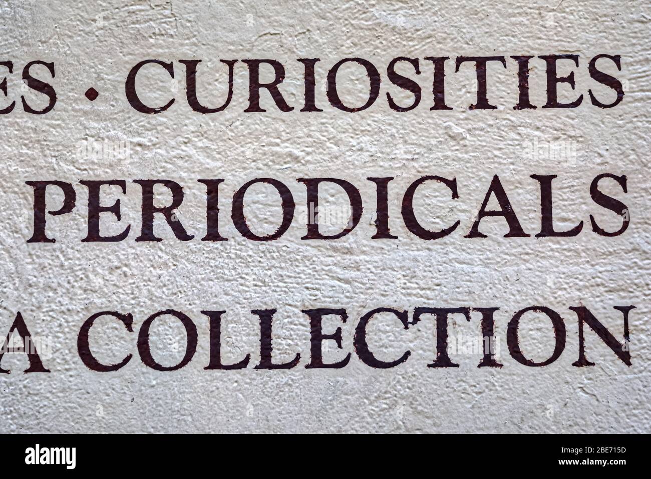 Curiosities, periodicals and collection Stock Photo