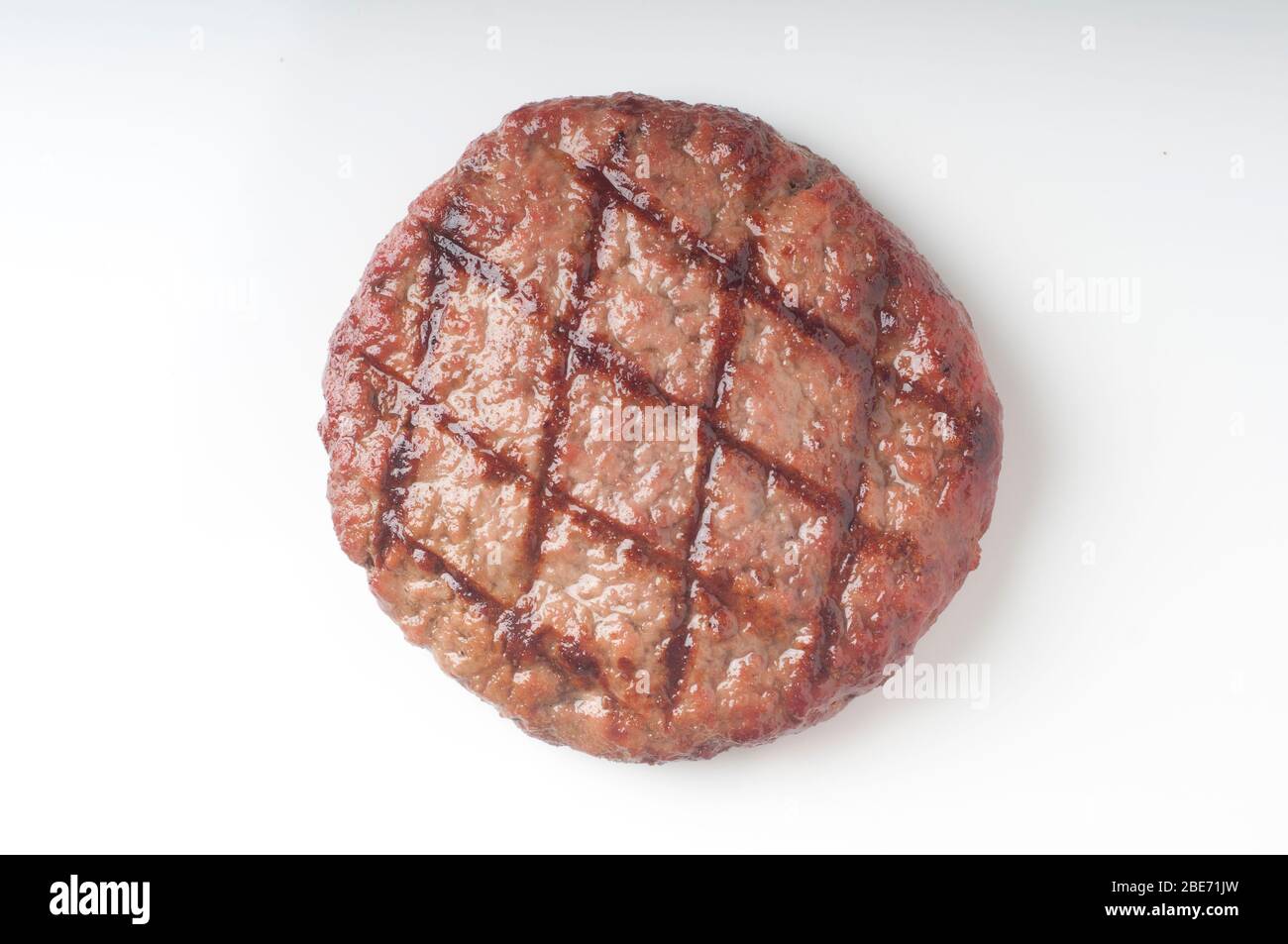 tasty grilled beef burger on a white background for graphic design Stock Photo