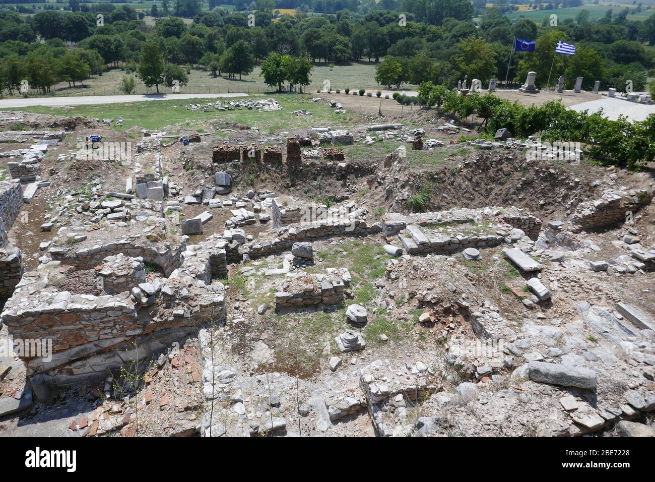 Archaeological Site of Phillipi Stock Photo - Alamy