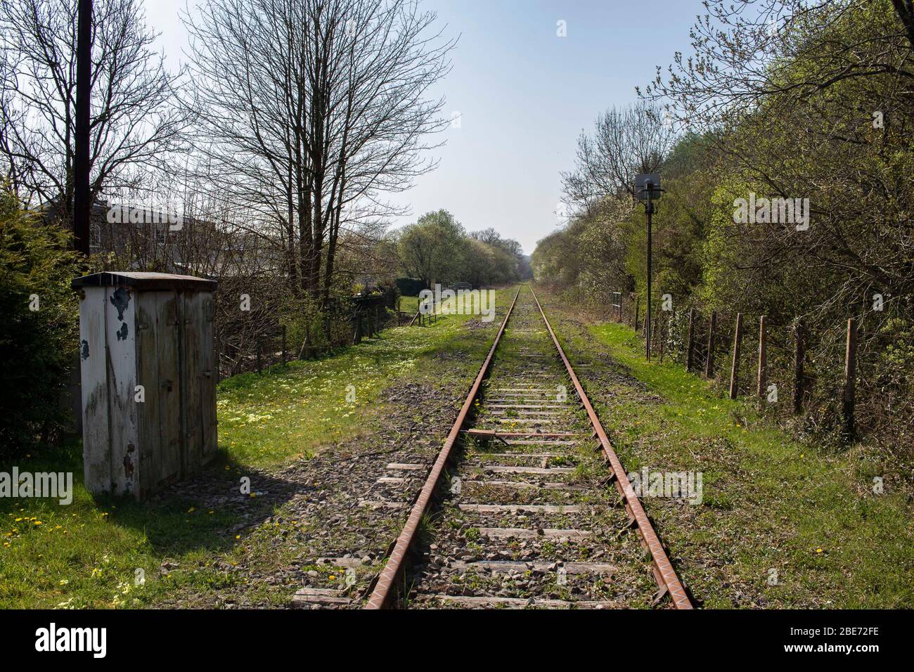 A view of the Ogmore Vale Extension railway line from Tondu Margam at