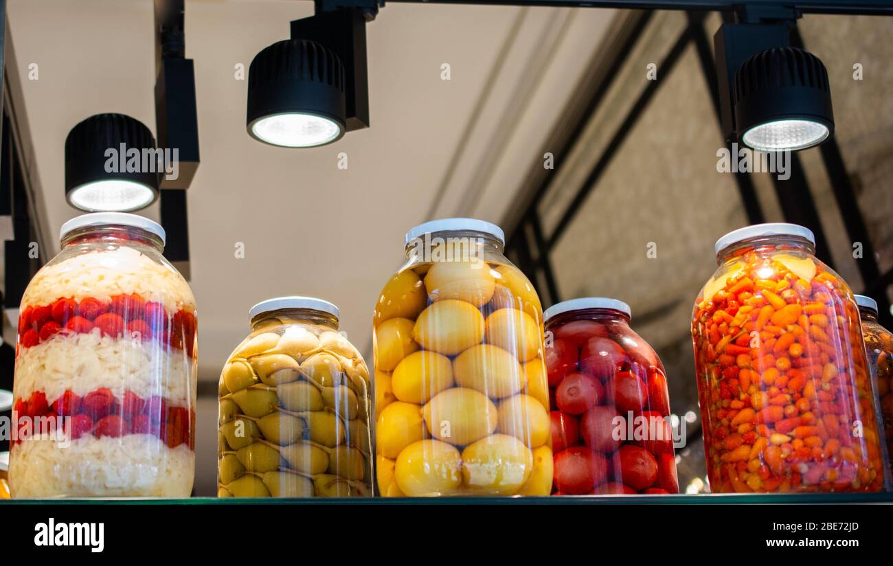 Pickled fermented vegetables for longterm storage Stock Photo Alamy