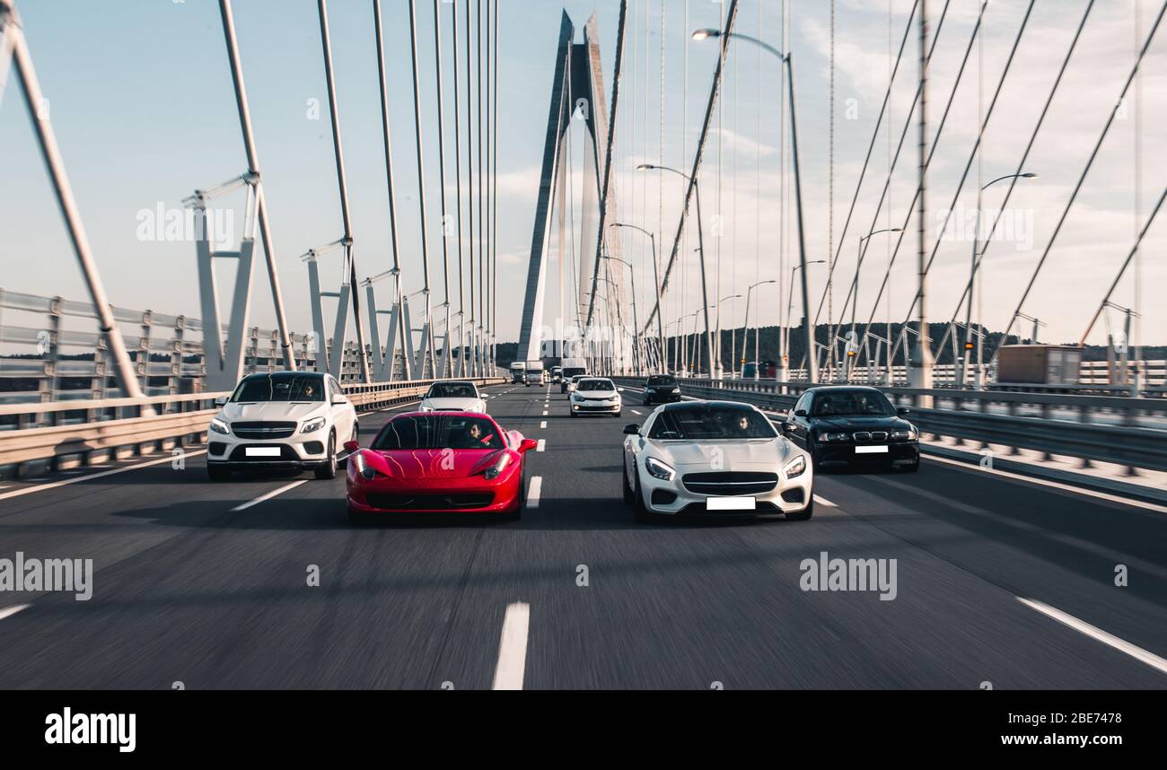 Multiple sport racing cars hi-res stock photography and images - Alamy