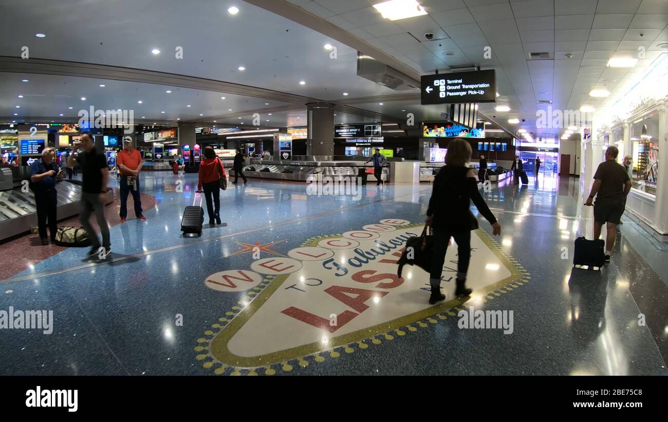 Baggage Claim at an airport McCarran International Las Vegas LAS