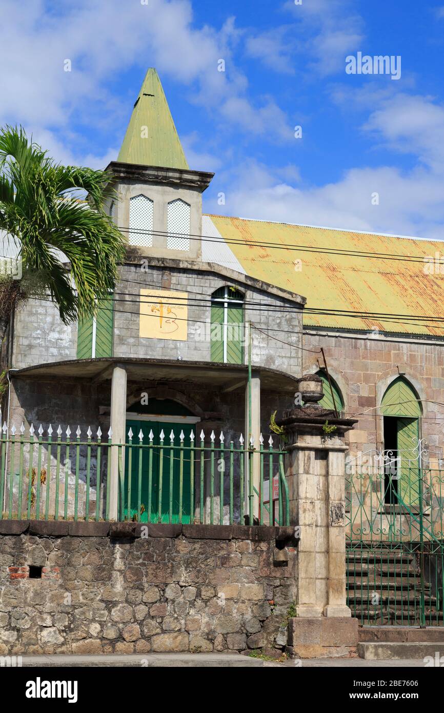 St. Anglican Church,Roseau,Dominica,Caribbean Stock Photo Alamy