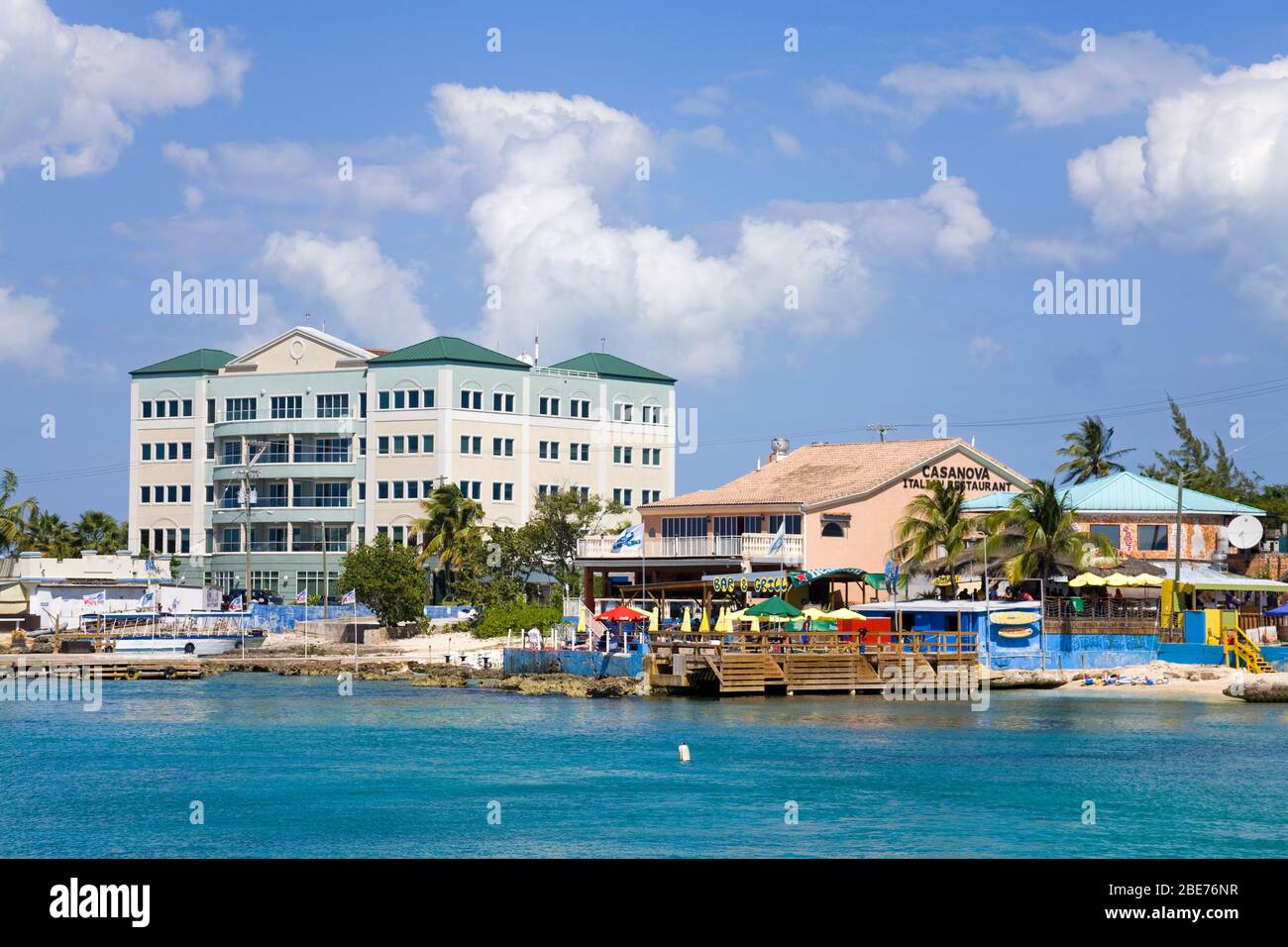 George Town waterfront, Grand Cayman, Cayman Islands, Greater Antilles, Caribbean Stock Photo