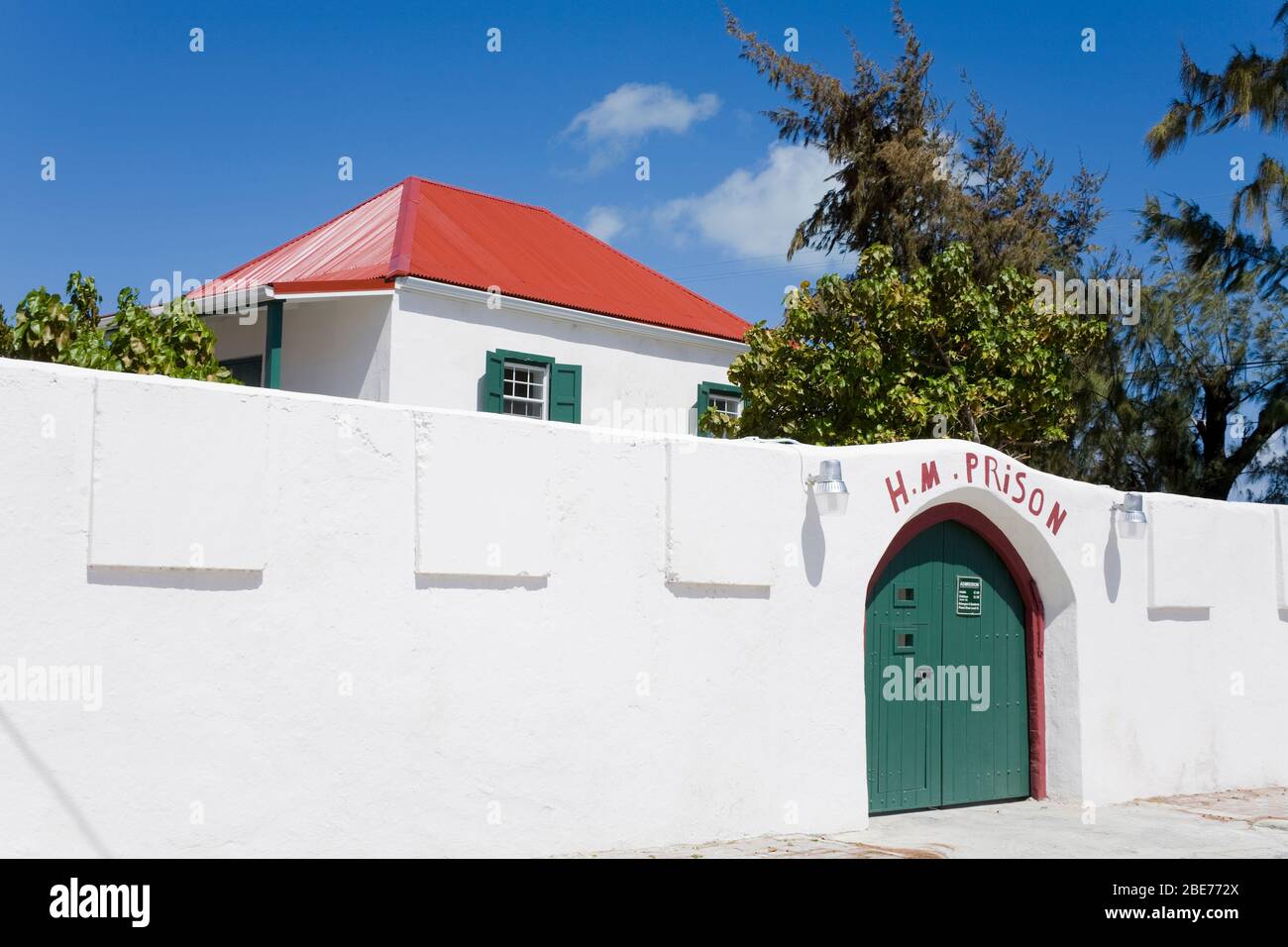 Her Majesty's Prison Museum, Cockburn Town, Grand Turk Island, Turks & Caicos Islands, Caribbean Stock Photo