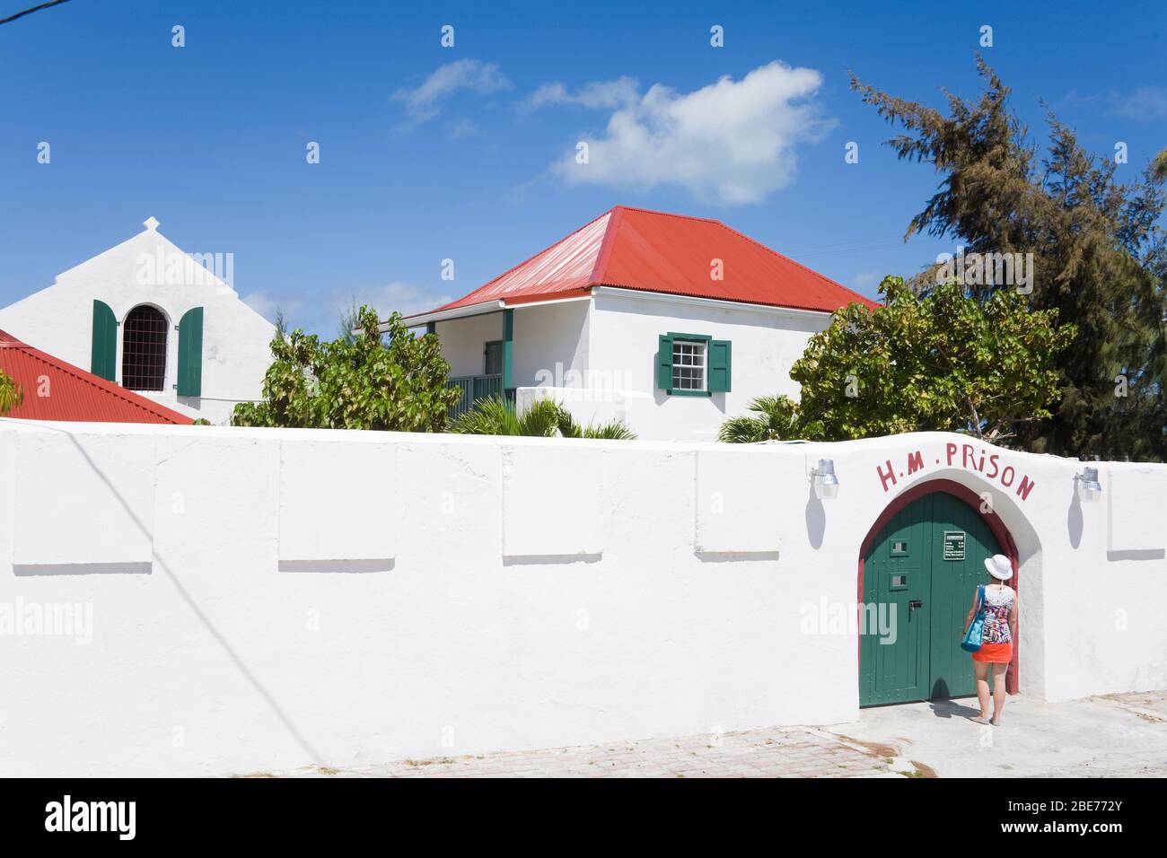 Her Majesty's Prison Museum, Cockburn Town, Grand Turk Island, Turks & Caicos Islands, Caribbean Stock Photo