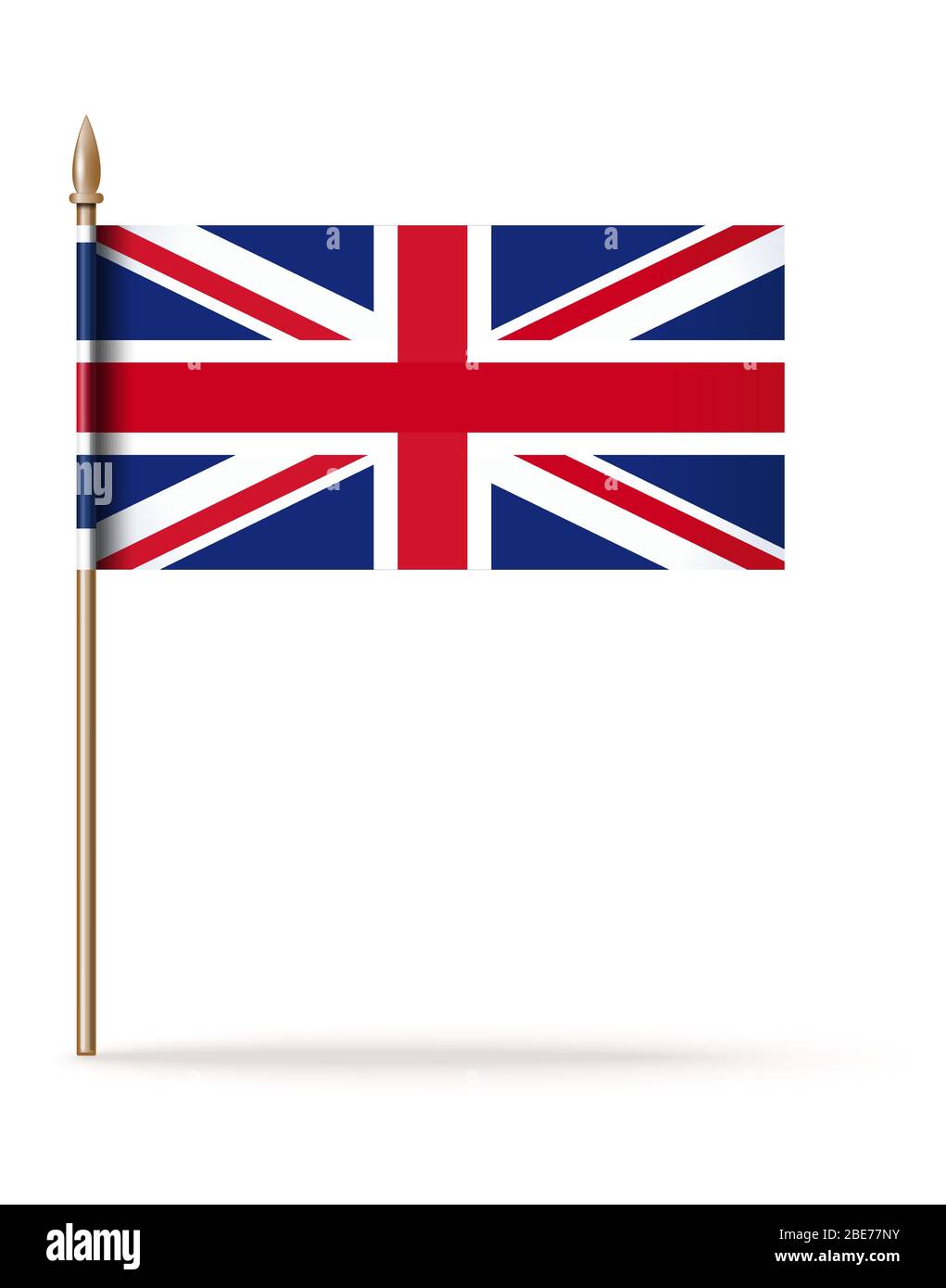 British flag. Vector icon isolated on white Stock Vector Image & Art ...
