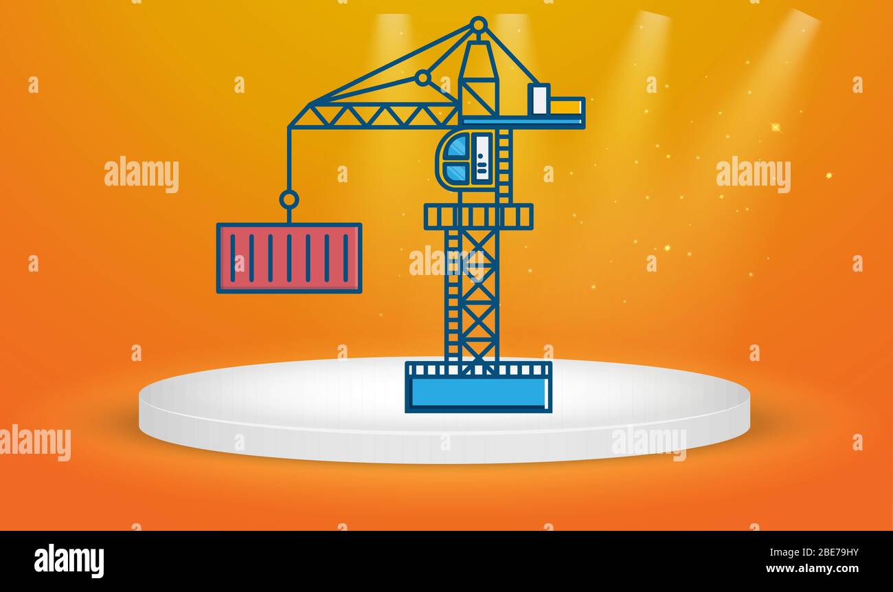 Tower crane service isolated hi-res stock photography and images - Alamy