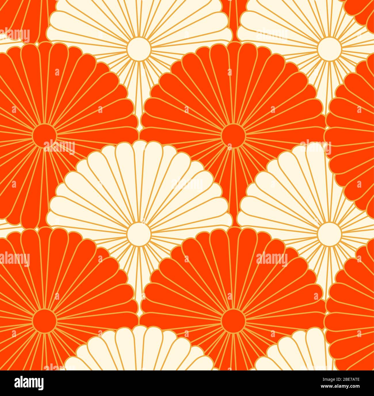 This is a illustration of Beautiful Chrysanthemum crest Japanese style