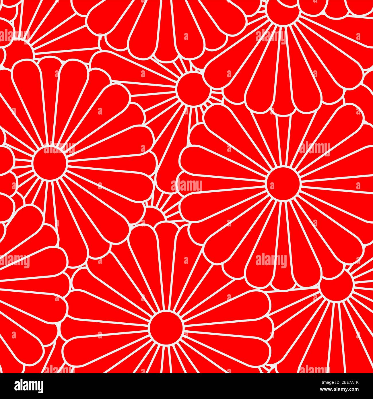 This is a illustration of Beautiful Chrysanthemum crest Japanese style