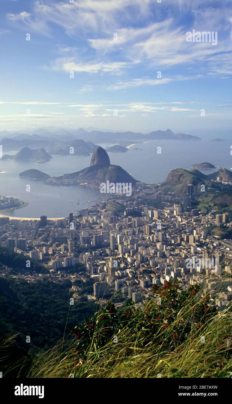 Rio de Janeiro with Sugar Loaf Mountain, Brazil Stock Photo