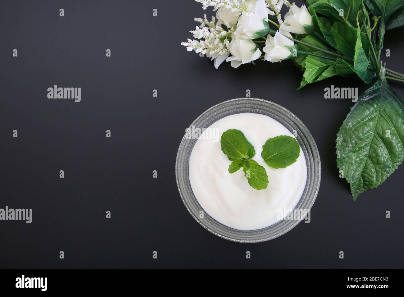 Caspian Sea Yogurt Stock Photo Alamy