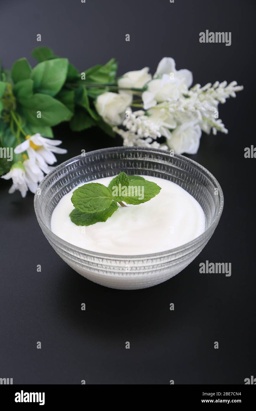 Caspian Sea Yogurt Stock Photo Alamy