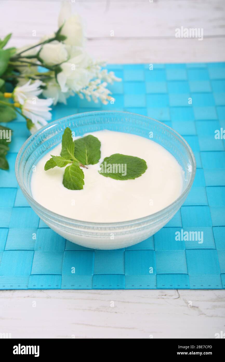 Caspian Sea Yogurt Stock Photo Alamy