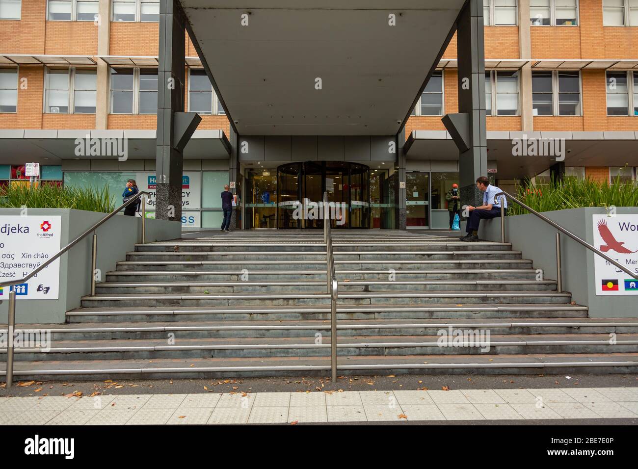 Melbourne, Australia, 12 April, 2020. The main entrance to Melbourne
