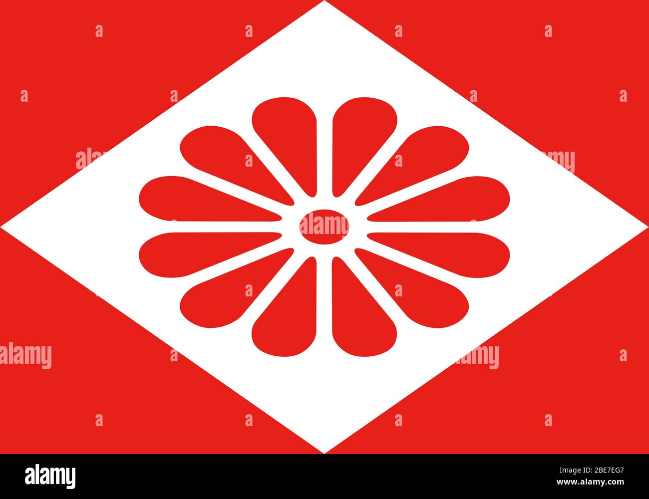 This is a illustration of Chrysanthemum crest Japanese style pattern