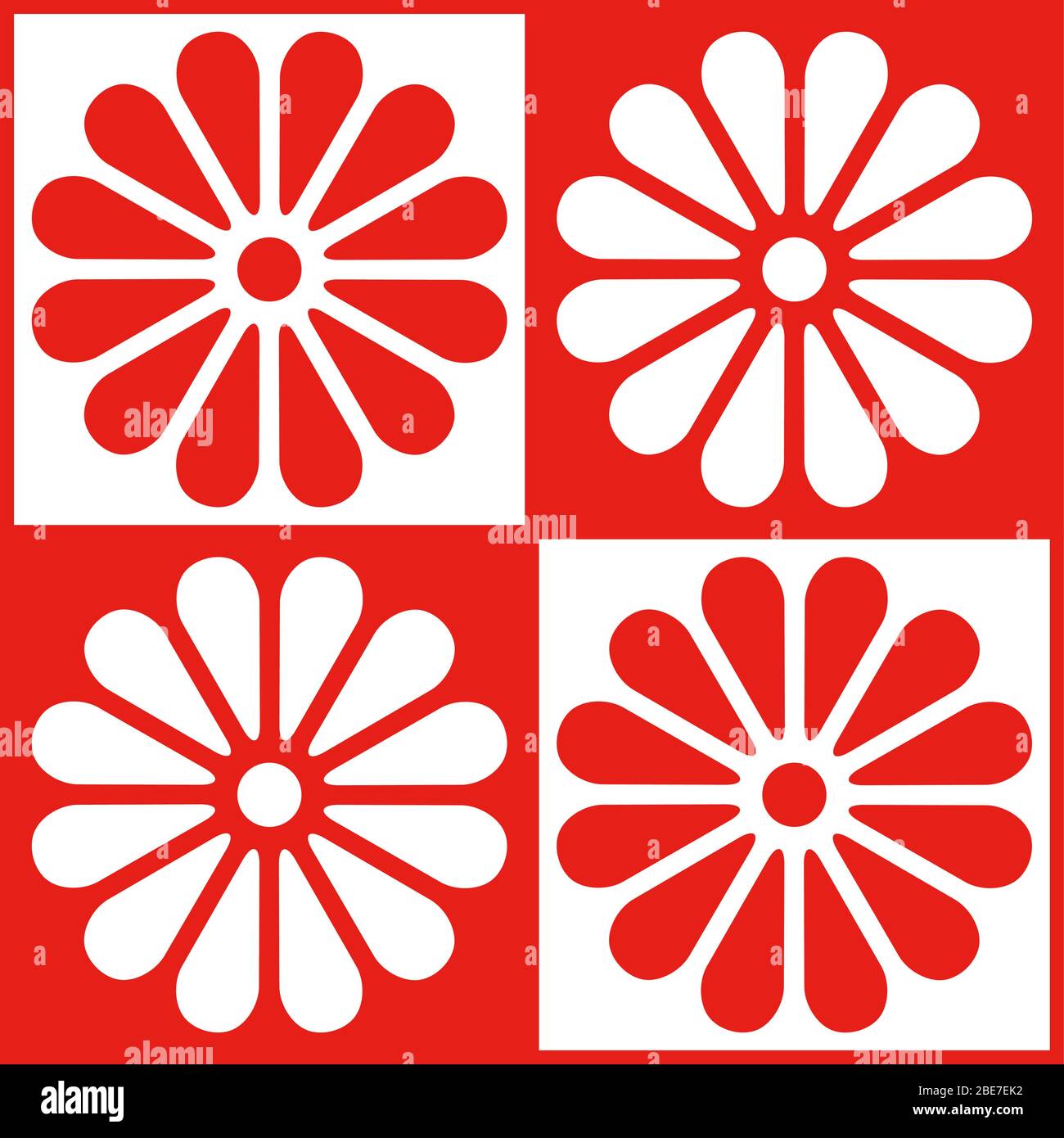 This is a illustration of Chrysanthemum crest Japanese style pattern